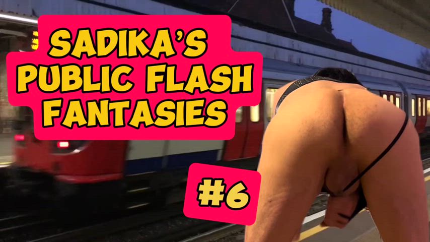 Sadika’s public flash fantasies #6 [Late trains]