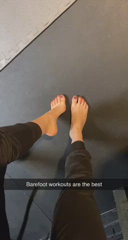 Barefoot workouts are my favorite.. I just need them licked clean after. Any takers?