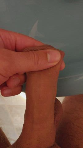 [Proof] Piss inside your foreskin, then release it when full