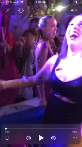 big tits boobs club cute dancing nightclub party tits wet clip