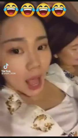 ahegao asian chinese funny porn japanese korean milf moaning selfie tiktok clip