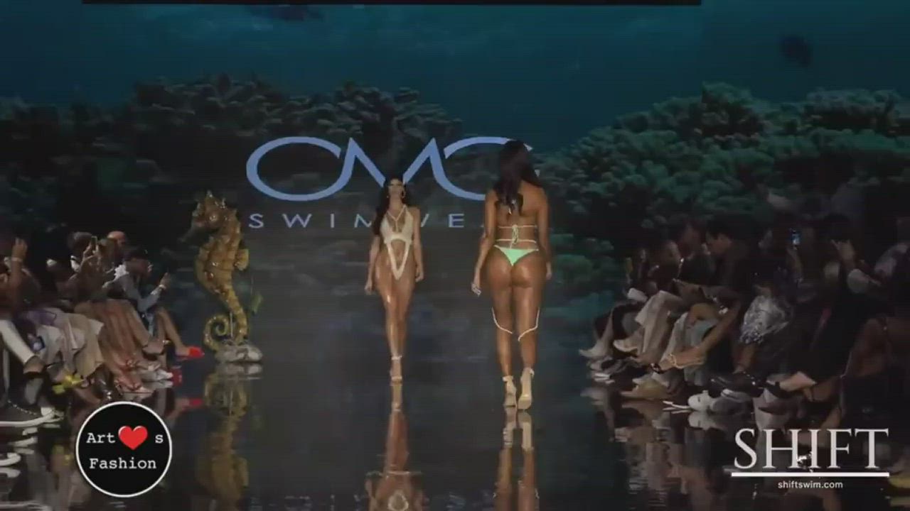 Ass Model Swimsuit clip