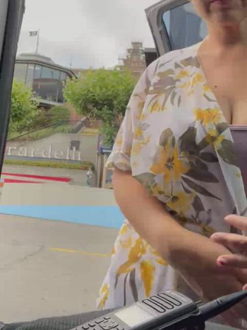 nsfw public tits clip