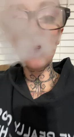 Alt Hookah Smoking Tattoo BabeGIF by brookebdsm