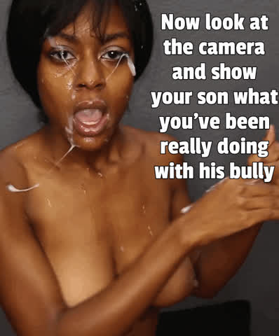 Big Tits Caption Ebony Facial Fantasy Interracial Mom clip