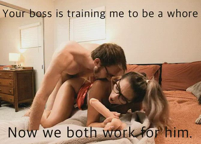 boss caption cheating cuckold humiliation husband submission submissive wife clip