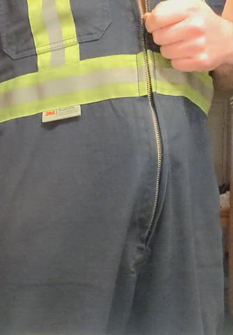 What I'm hiding under my work coveralls