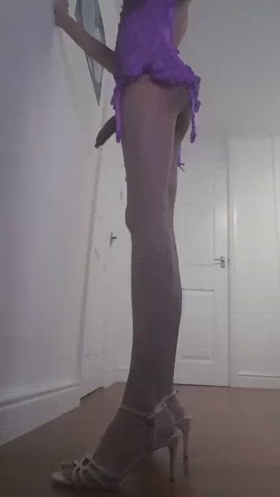 Anal Creampie Crossdressing Sissy Standing Doggy clip