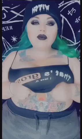 BBW Big Tits Goth Trailer clip