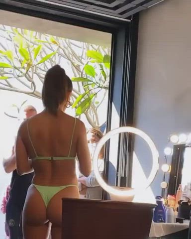 ass bikini brazilian brunette celebrity thick thong clip