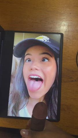 Jenna Ortega Huge Cumtribute! Her tongue is amazing