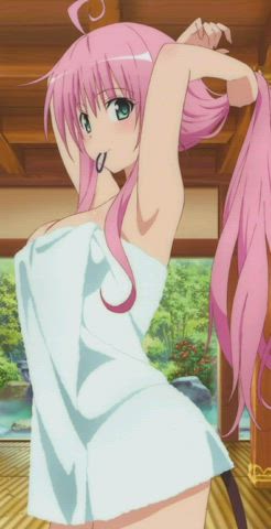 anime art cleavage compilation hentai non-nude towel wet clip