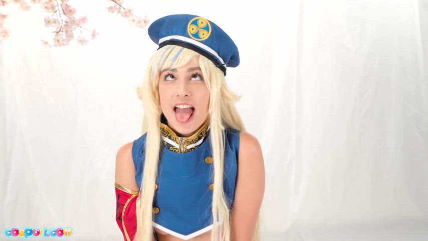 ahegao blowjob cosplay kristen scott sexy clip