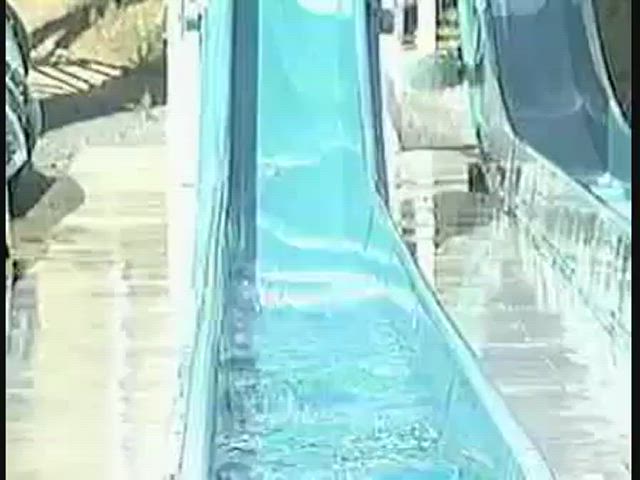 Retro water slide