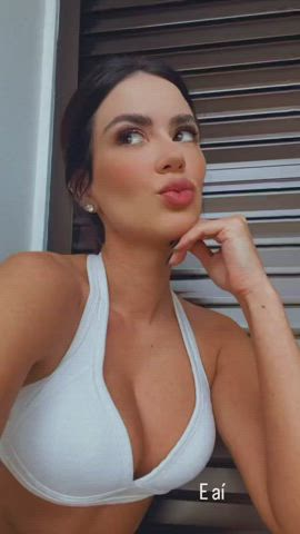 boobs bra brazilian brunette dani facial goddess labia tease clip