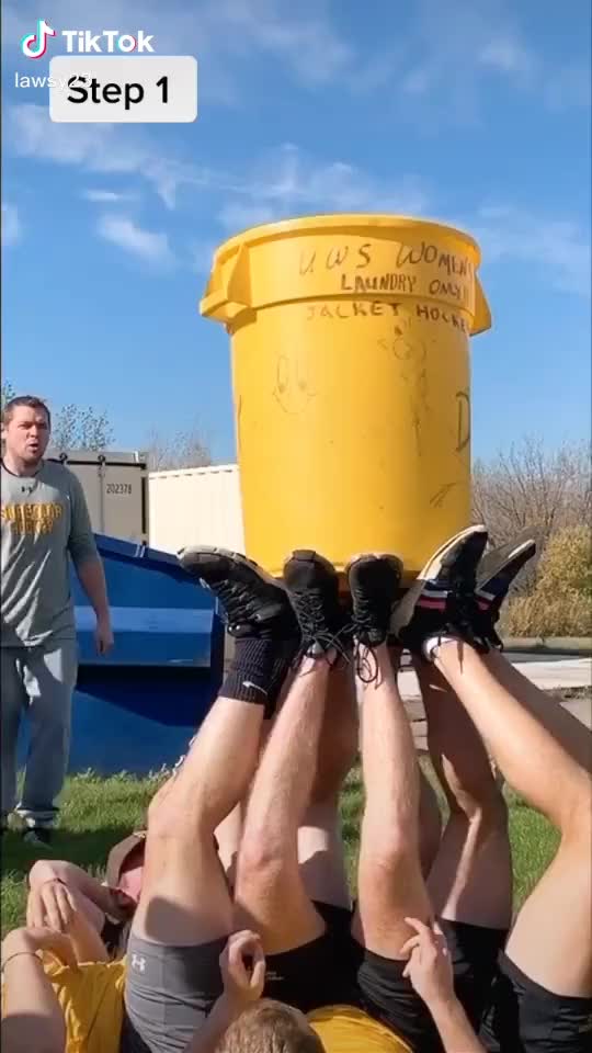 30 gallon Water Bucket Challenge! Can Everyone in the group take there shoes off!?