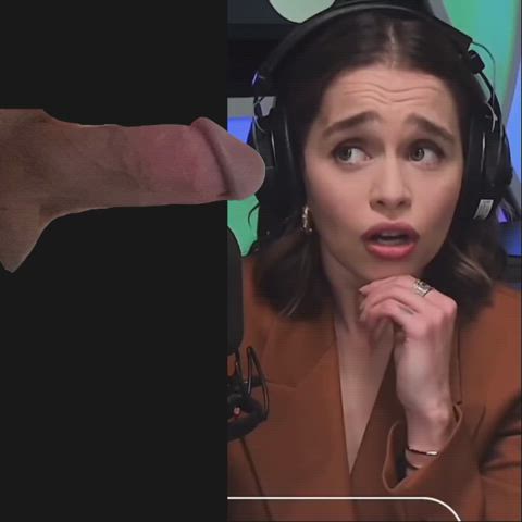 actress big dick celebrity cute emilia clarke thick cock celebs rule-34 clip