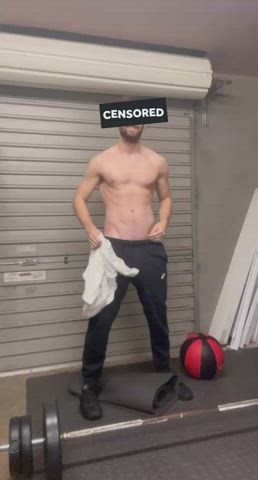 You guys liked it so much, I had to whip my cock out in my mate’s gym again. Gonna