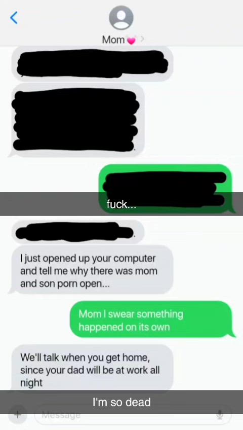 Son gets a surprise coming home after mom finds incest porn