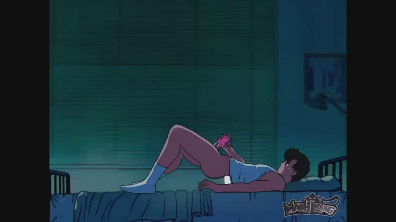 Animation Anime Back Arched Hentai Jerk Off Male Masturbation Parody Solo clip