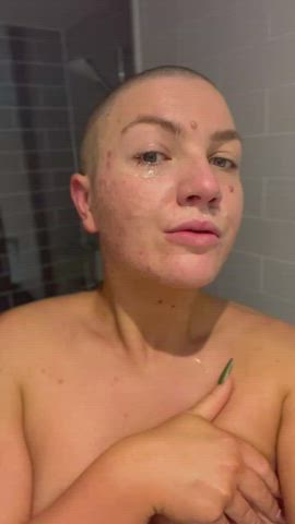 blowjob cum in mouth cumshot face fuck facial naked natural tits selfie teen clip