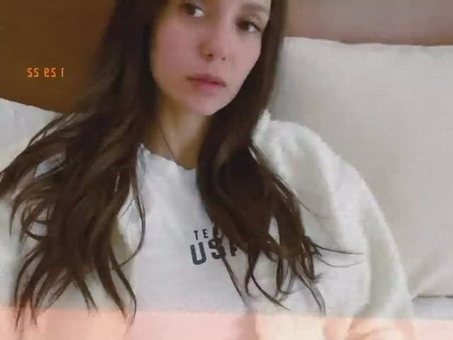 Celebrity Nina Dobrev Spreading clip