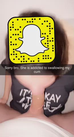 Best blowjob ended with cum swallow