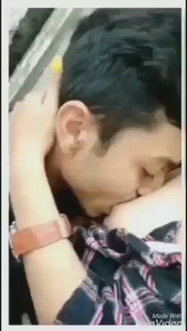 Desi Cutie Letting Her Boobs to Get Sucked by Her Playboy BF &amp; Smooching