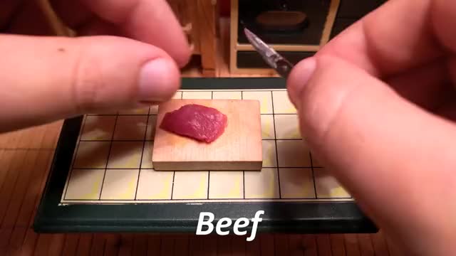 Miniature Cooking: Korean BBQ Beef, Bulgogi  |  ミニ料理 プルコギ |  불고기