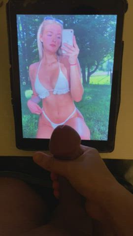 Cumtribute for this hot college girl