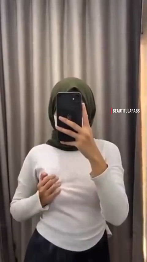 groping hijab malaysian mirror selfie clip
