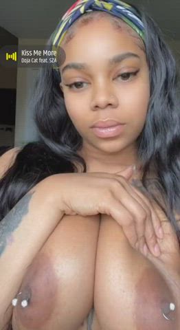 Areolas Big Tits Cute Ebony Nipples Tattoo clip