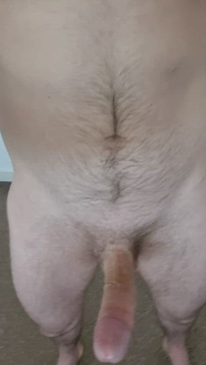 Early rise for me and my big cock. UK