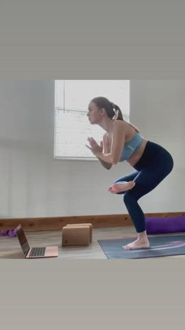 Pregnant Redhead Yoga clip