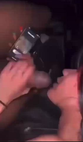 bbc blowjob car cheating sloppy clip