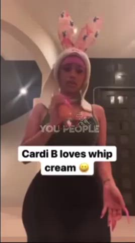 Cardi B teasing us with her new whip shots