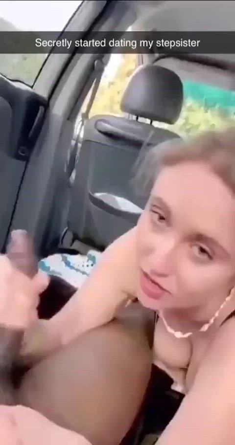 blowjob blonde bbc doggystyle car sex clip