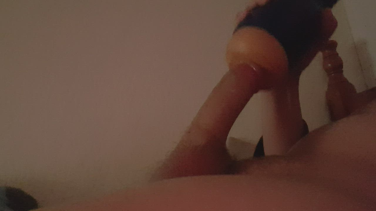 Filling my new fleshlight with my big dick.