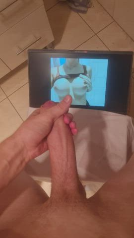 big dick big tits boobs cock cum cumshot masturbating teen clip