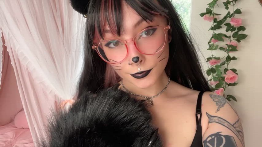 diaper emo goth kitty kitty core petplay petite r/catgirls clip