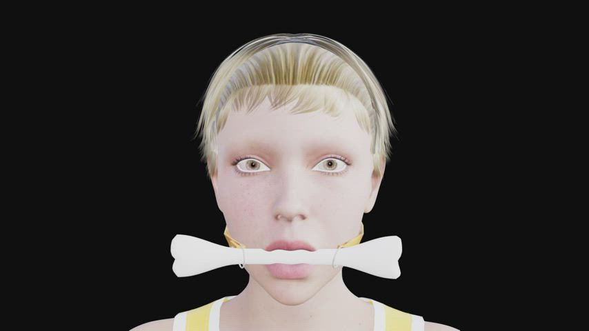 3d animation ball gagged clip