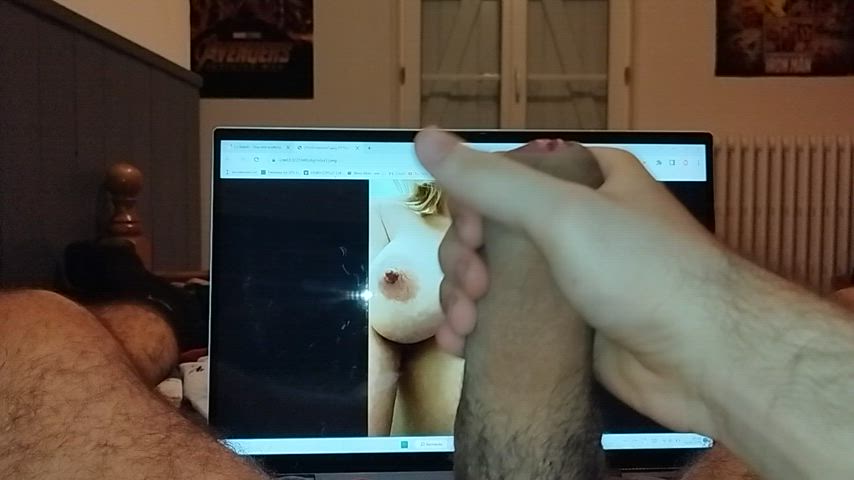 big tits cock male masturbation solo tribute clip