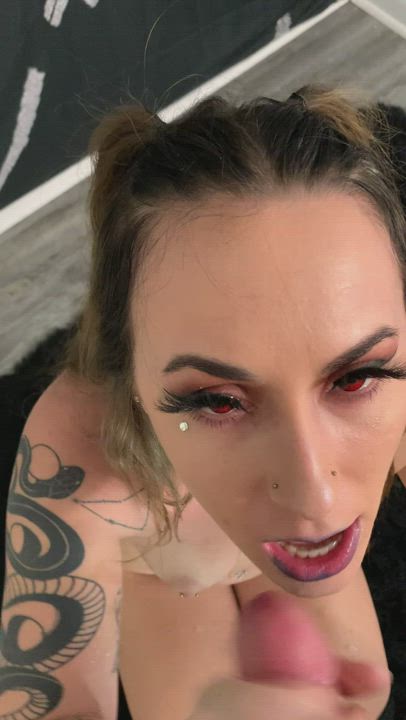 Can I be your little cum sucking demon