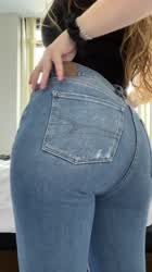 Do you like it better in or out of my jeans??