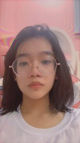 18 years old ahegao asian cute gamer girl glasses pinay selfie teen clip