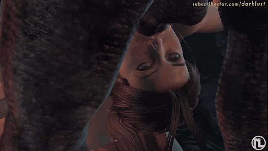 Lara Croft in a mysterious cave (Darklust)
