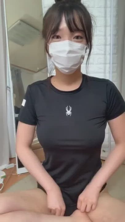 Asian Cute Fake Boobs clip