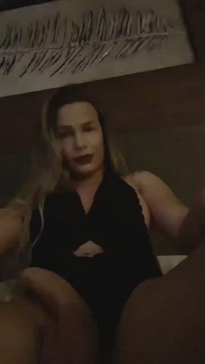 Blonde Boobs Brazilian Cock Erection Flashing Masturbating Teasing Trans clip