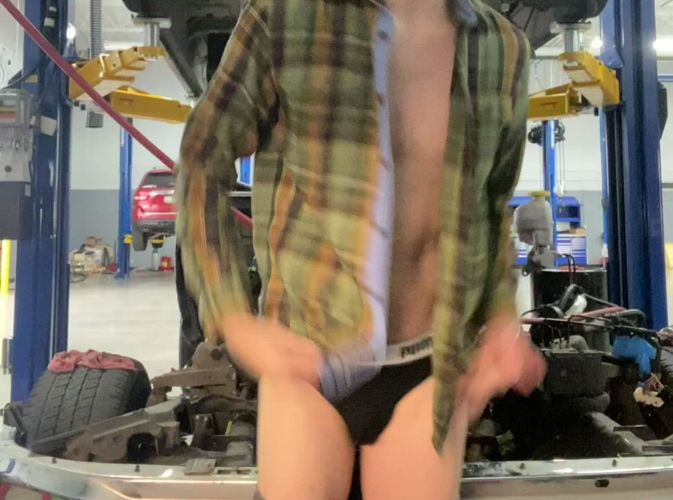 Make sure to request the femboy to work on your car