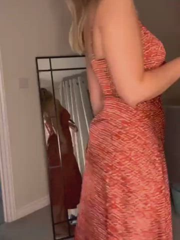 Showing off a new dress